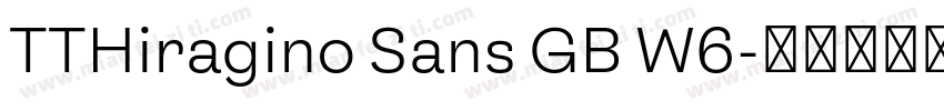 TTHiragino Sans GB W6字体转换